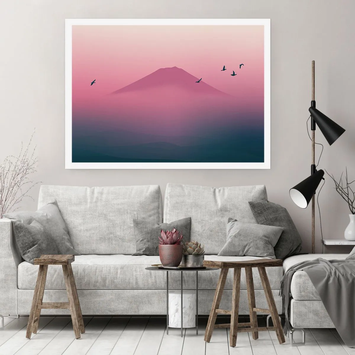 Pôster - Andarilhos sob as nuvens - 70x50 cm