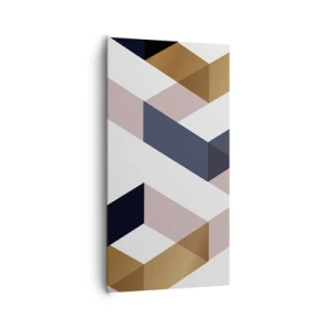 Quadro em tela - Planos e ângulos - 65x120 cm