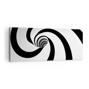 Quadro em tela - Deixar levar-se pelo vórtice - 120x50 cm