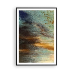 Pôster com moldura preta - Uma composição colorida não acidental - 70x100 cm