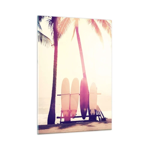 Quadro em vidro - Vai ser um grande dia - 50x70 cm