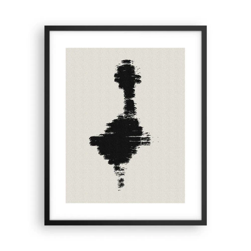 Pôster com moldura preta - Vibrações da imaginação - 40x50 cm