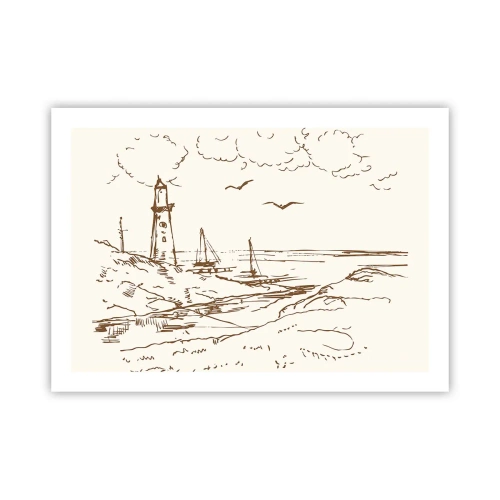 Pôster - Esboço das memórias do verão - 70x50 cm