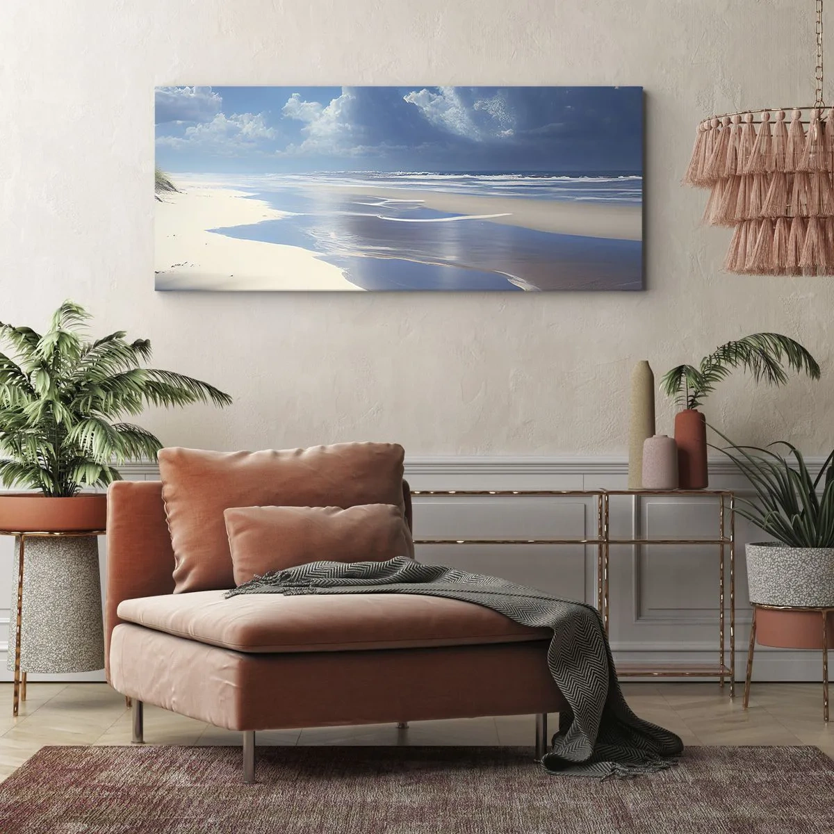 Quadro em tela - Férias no paraíso - 160x50 cm