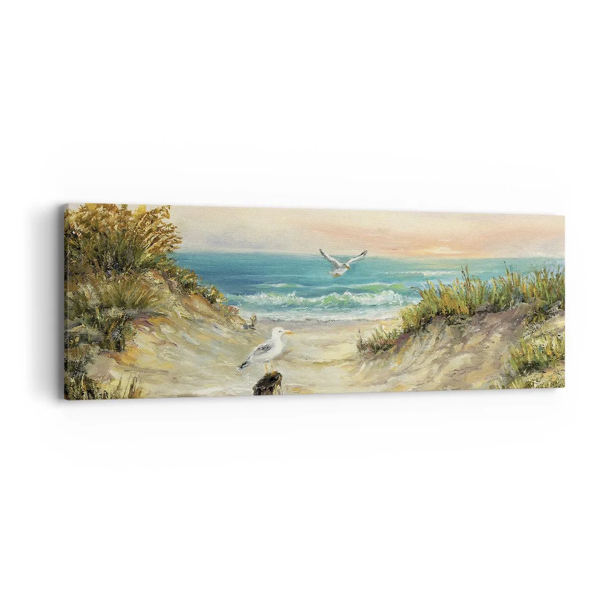 Quadro em tela - Refúgio sem vento - 90x30 cm