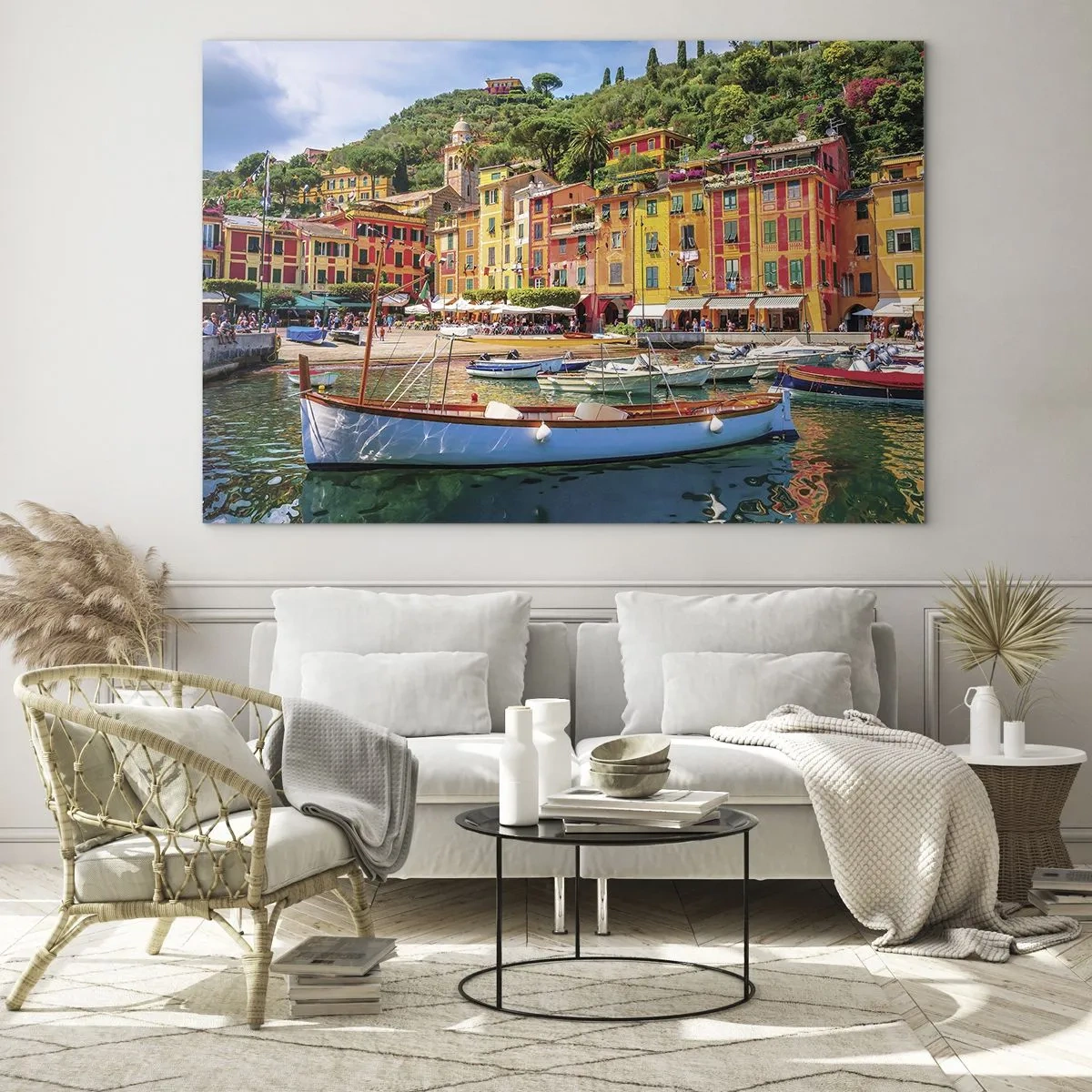 Quadro em vidro - Manhã italiana - 120x80 cm