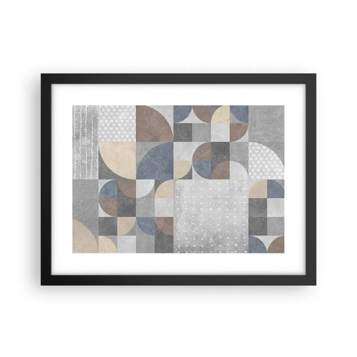 Pôster com moldura preta - Fantasia cerâmica - 40x30 cm