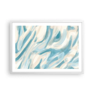 Pôster em moldura branca - Brisas de primavera - 70x50 cm