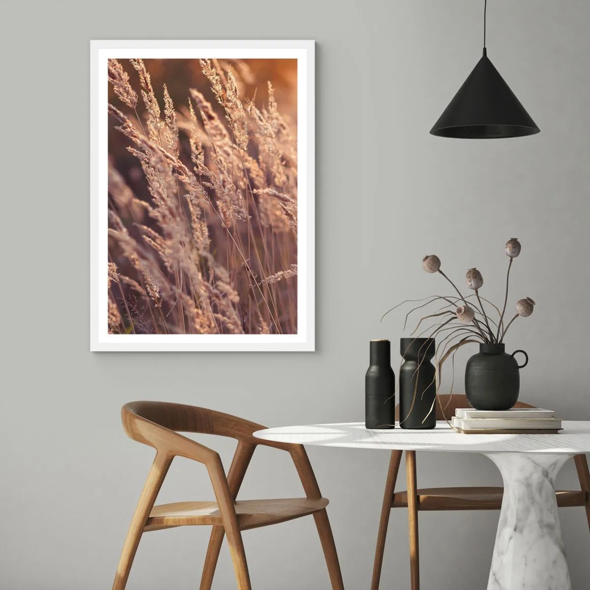 Pôster em moldura branca - Pronto para receber o outono - 70x100 cm