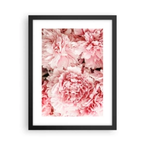 Pôster com moldura preta - Sonho rosa - 30x40 cm