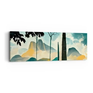 Quadro em tela - Cada vez mais alto - 90x30 cm