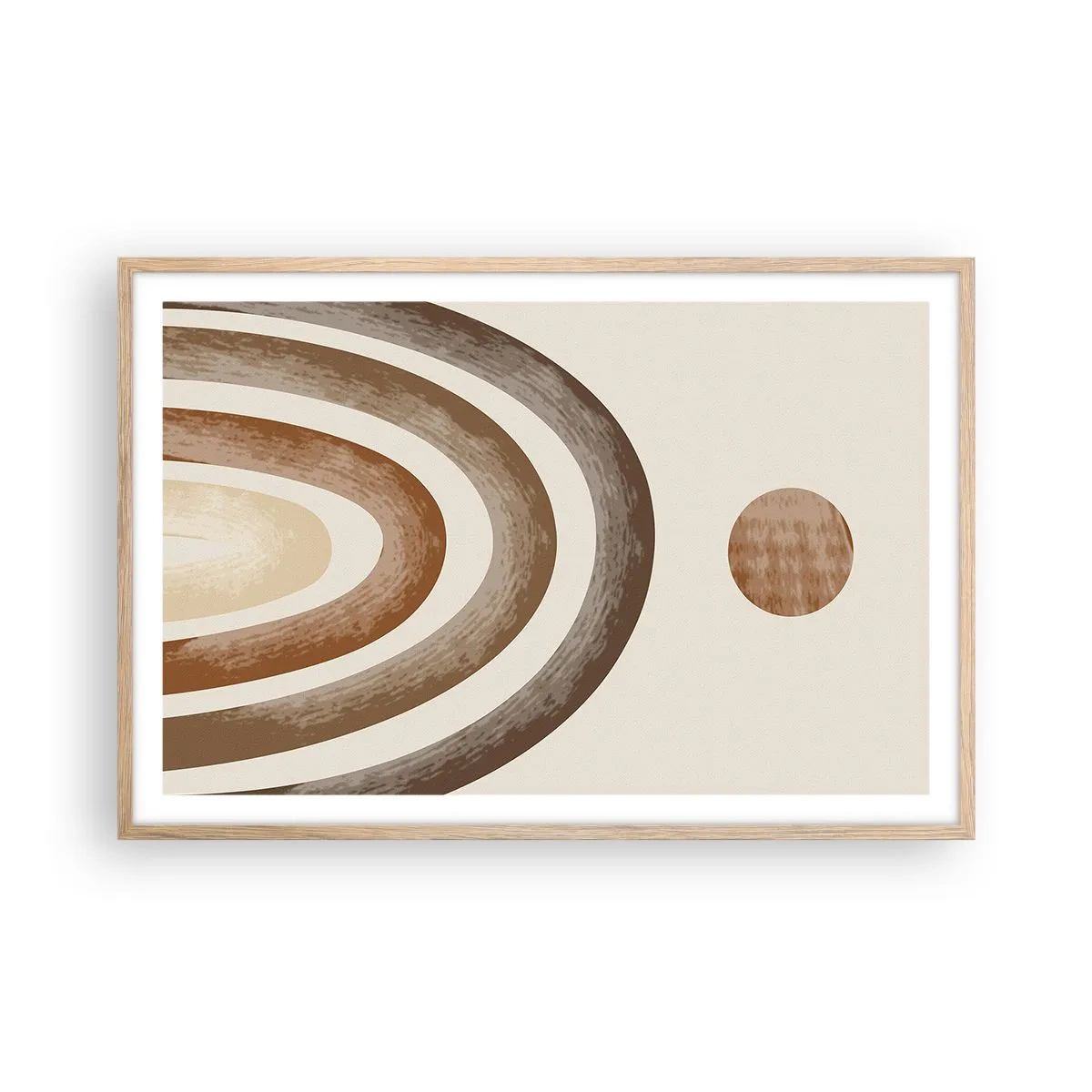 Pôster com moldura de carvalho claro - Numa galáxia muito distante - 91x61 cm