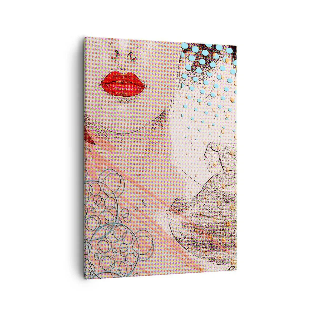 Quadro em tela - Heroína de cartoon - 50x70 cm