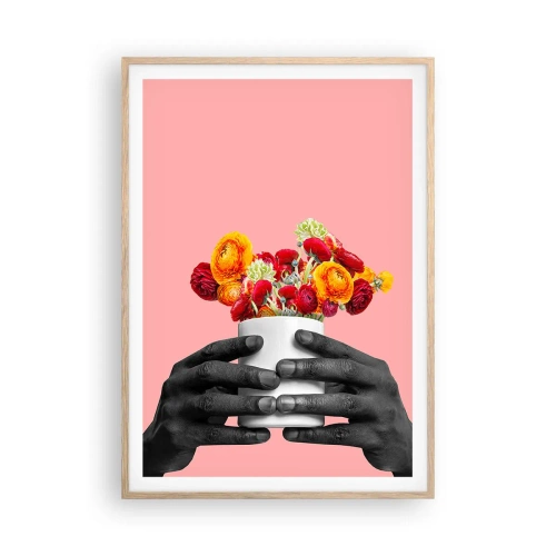 Pôster com moldura de carvalho claro - A apoteose da vida - 70x100 cm