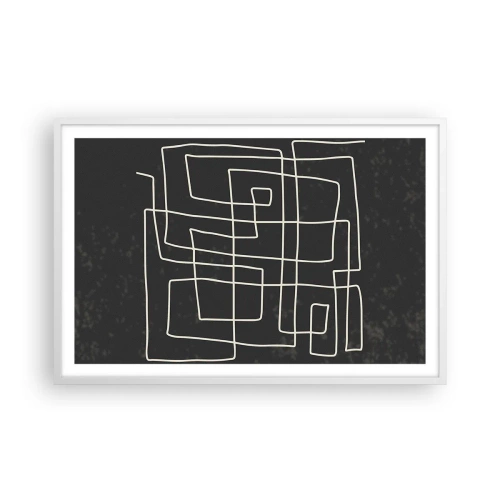 Pôster em moldura branca - Não é tão simples - 91x61 cm