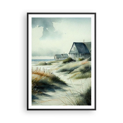 Pôster com moldura preta - Longe da agitação - 70x100 cm