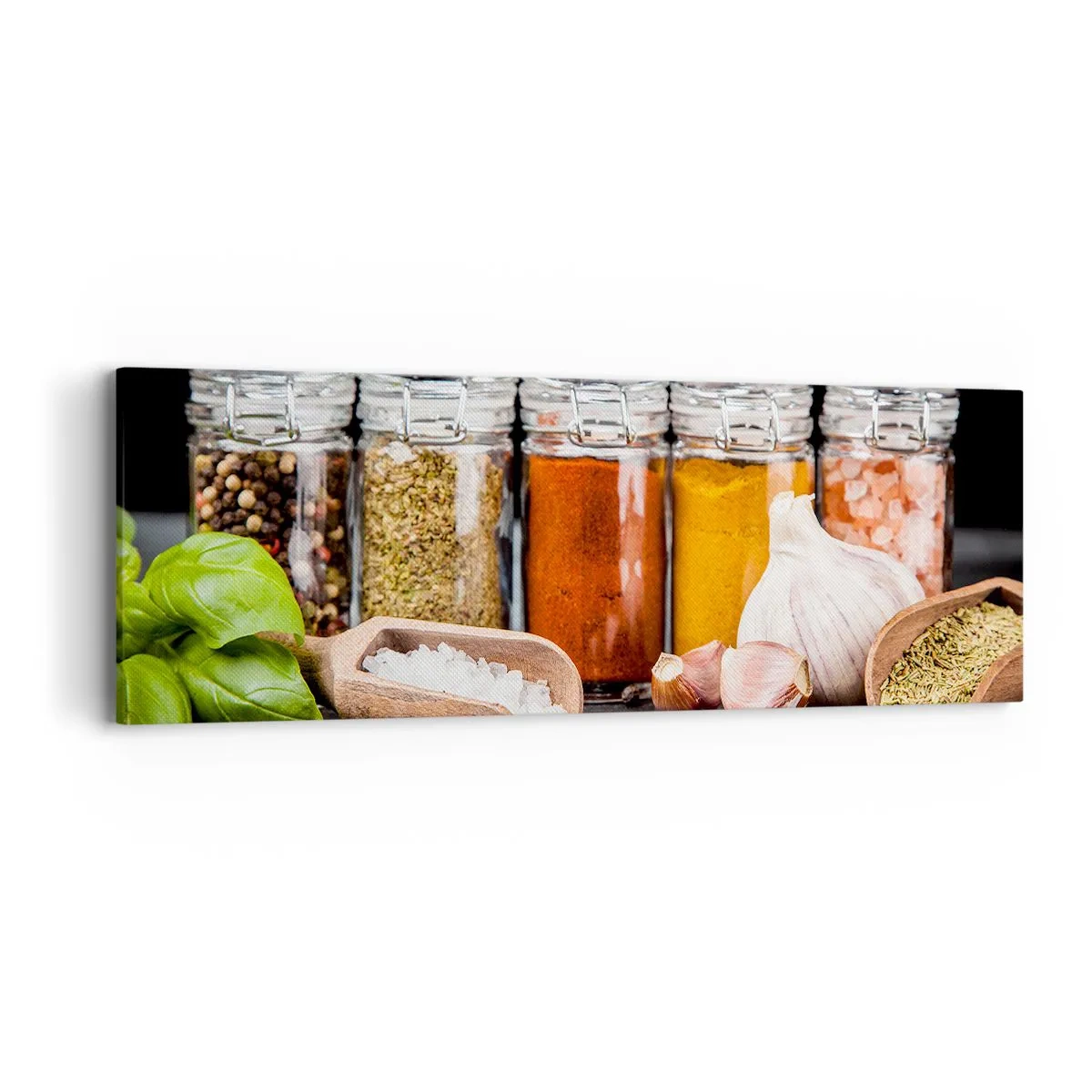 Quadro em tela - Para que a vida tenha um sabor - 90x30 cm