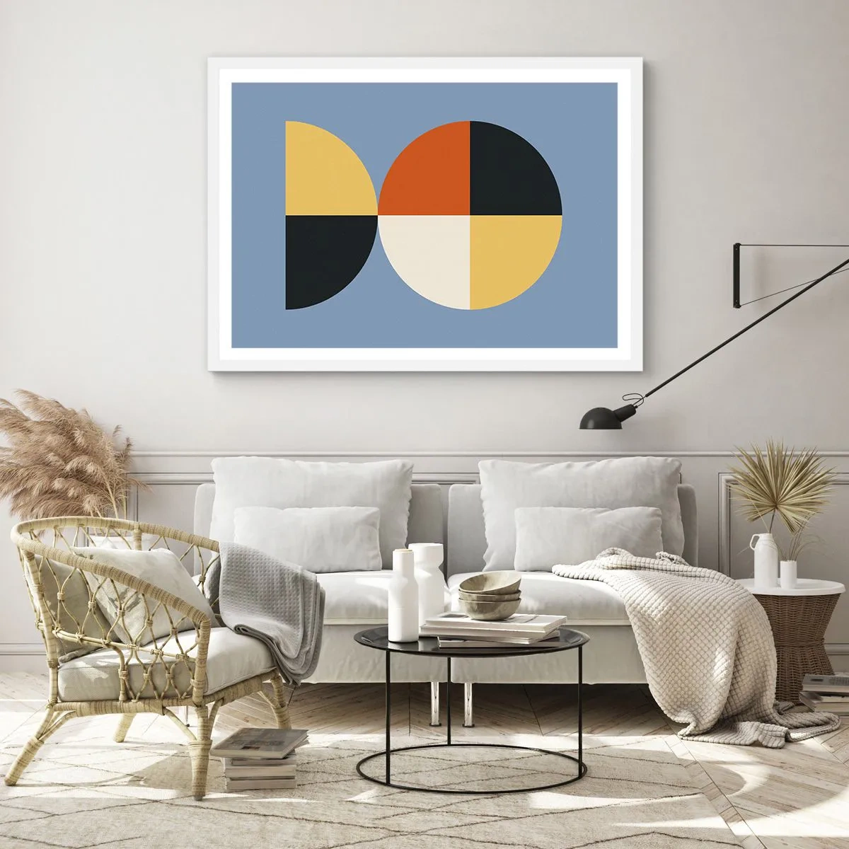 Pôster em moldura branca - Verja e conte - 91x61 cm