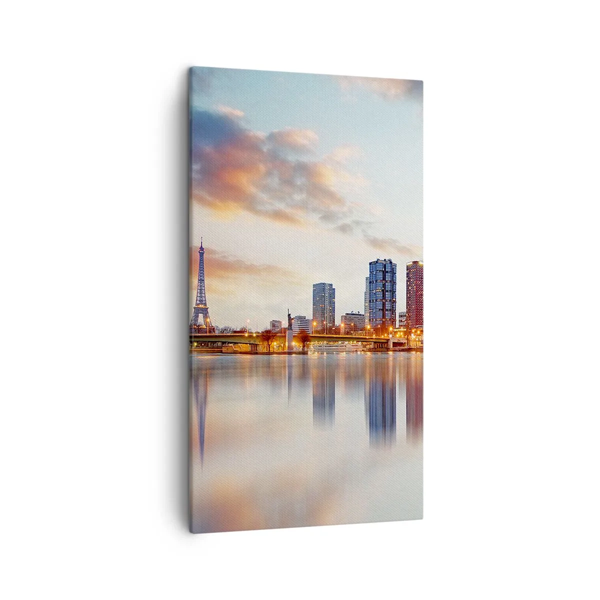 Quadro em tela - A tranquilidade monumental de Paris - 45x80 cm