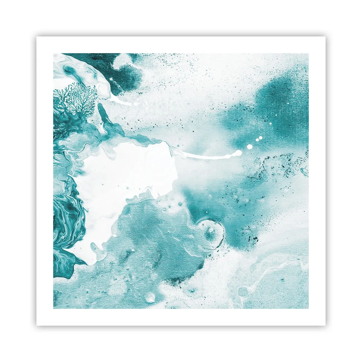Pôster - Inundado em azul - 60x60 cm