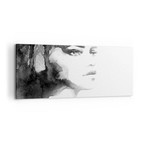 Quadro em tela - Feita de mistério e névoa - 100x40 cm
