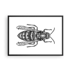 Pôster com moldura preta - De um planeta de insetos - 70x50 cm