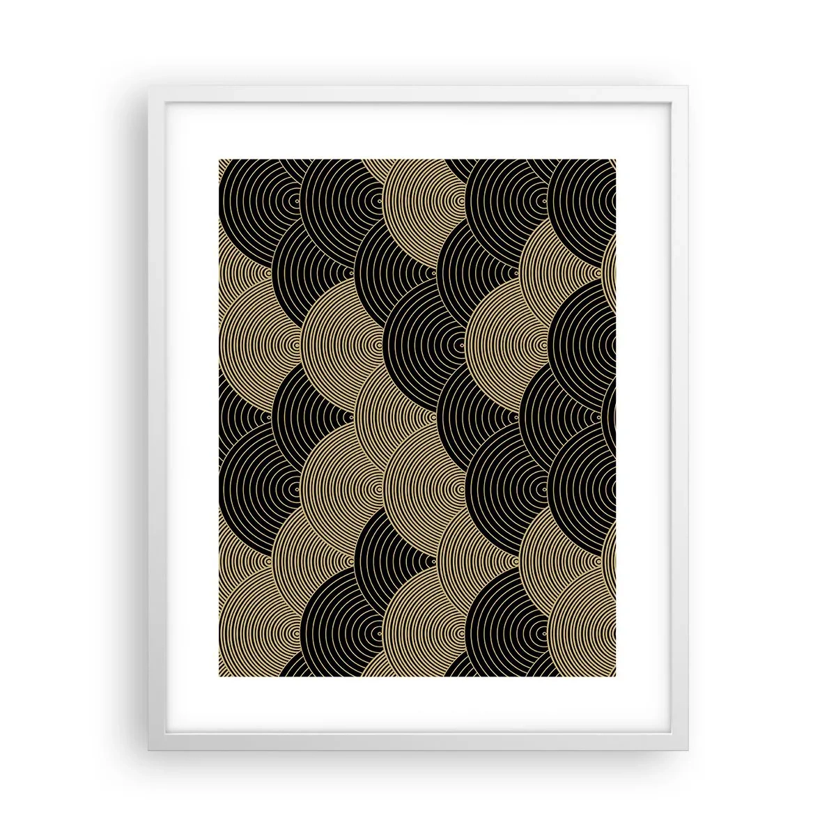 Pôster em moldura branca - Unidade na multiplicidade - 40x50 cm