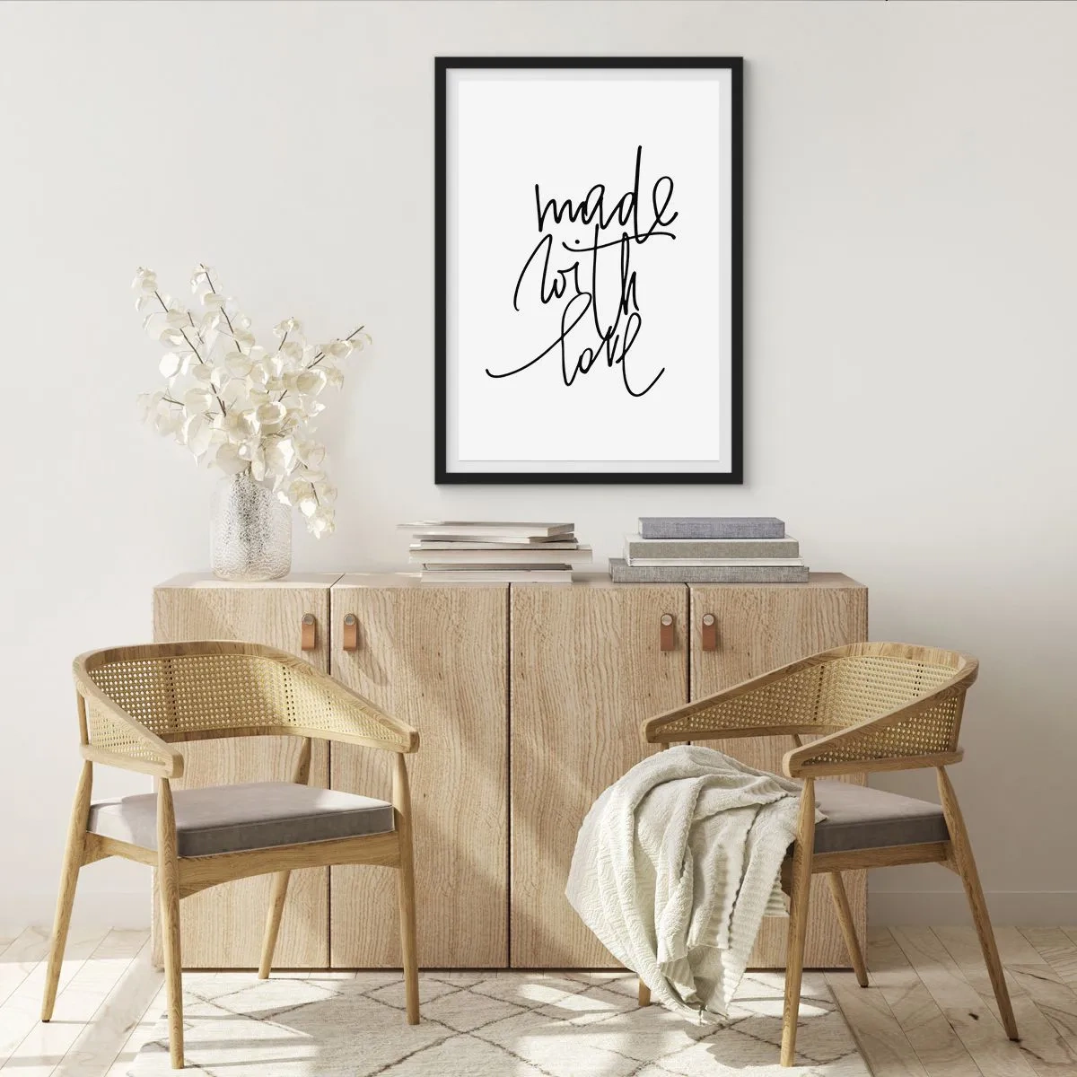 Pôster com moldura preta - A melhor marca - 30x40 cm