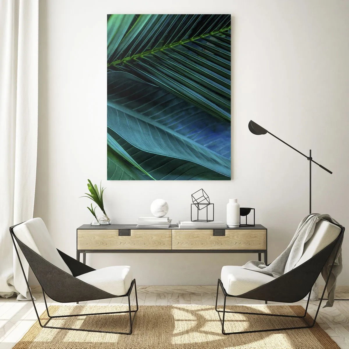 Quadro em vidro - Anatomia da vegetação - 50x70 cm