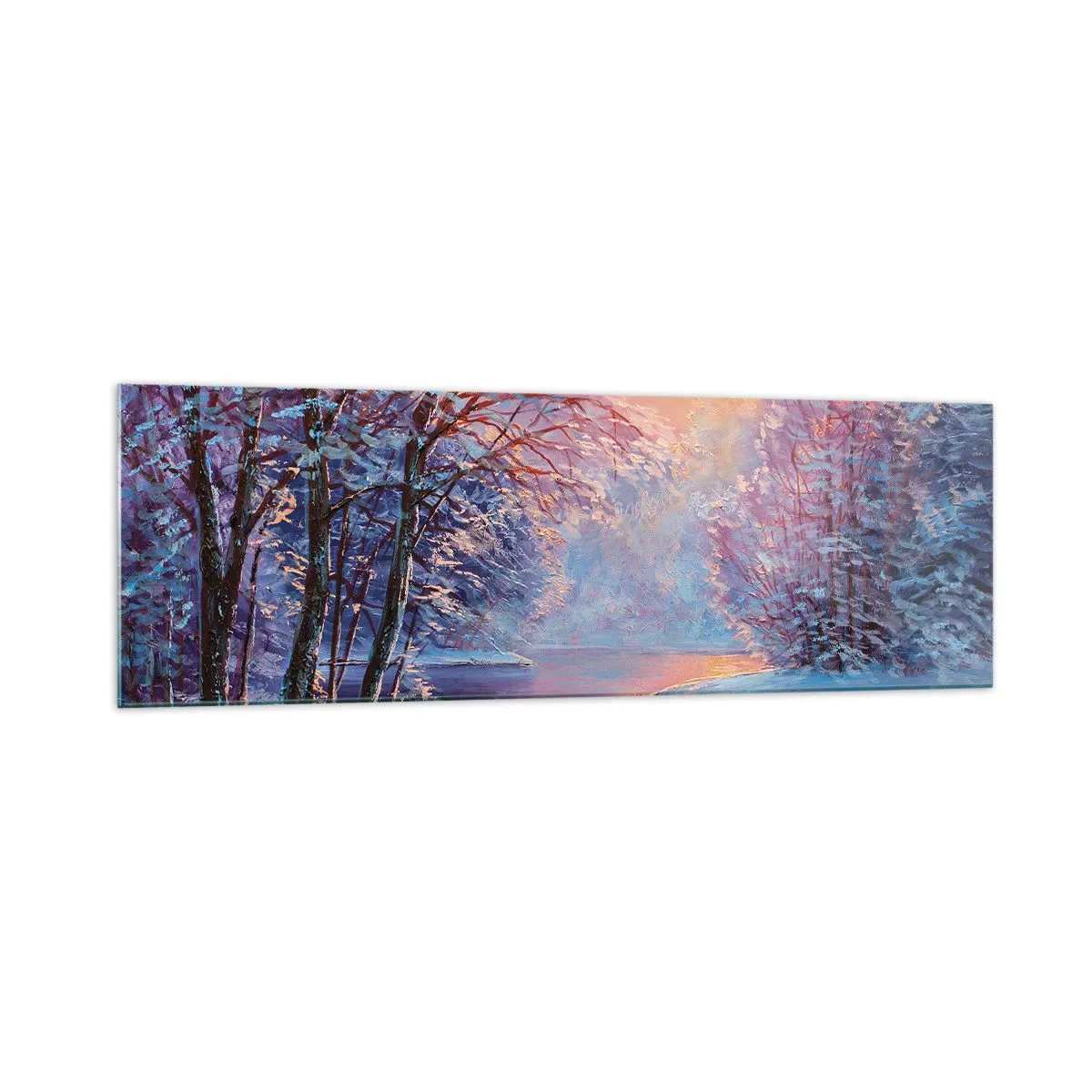 Quadro em vidro - Cores do inverno - 160x50 cm