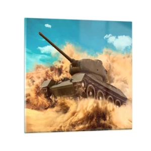 Quadro em vidro - Imbatível - 60x60 cm