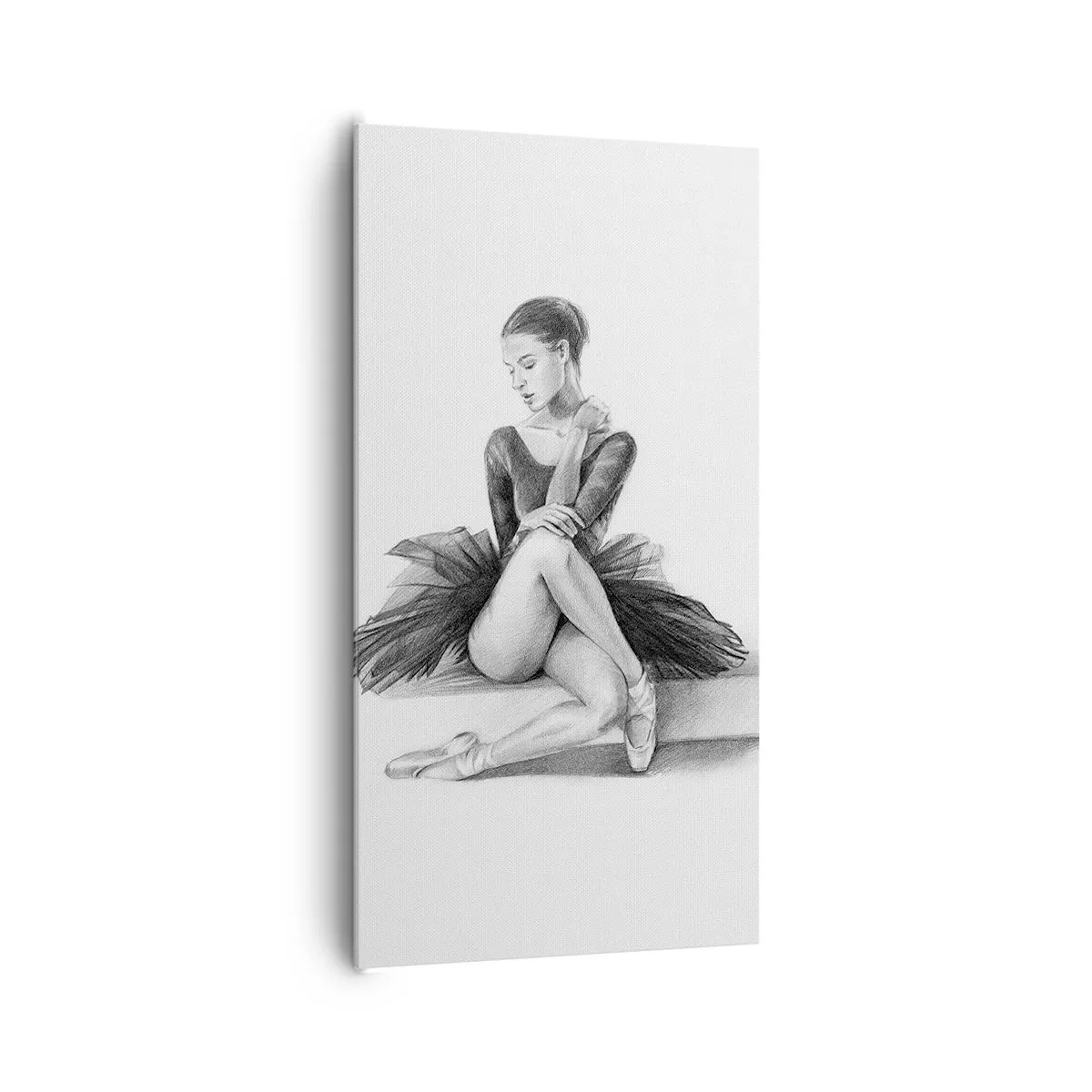 Quadro em tela - Encantada pela dança - 65x120 cm