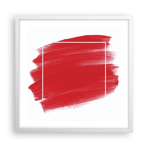 Pôster em moldura branca - Fora do quadro - 50x50 cm