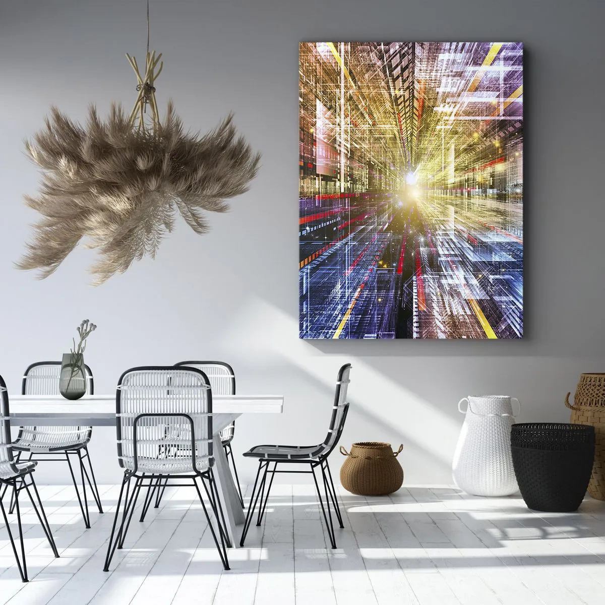 Quadro em tela - Corredor de luz - 45x80 cm