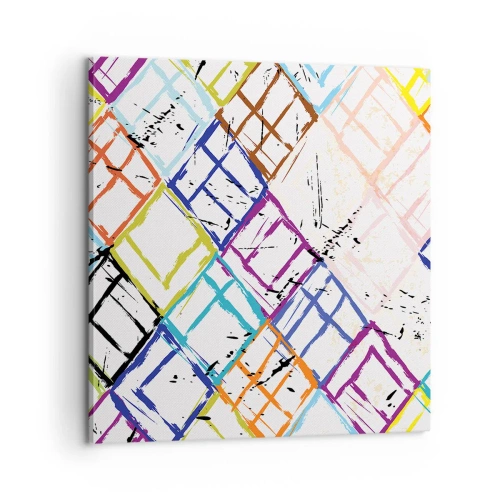 Quadro em tela - Quartos para alugar - 60x60 cm