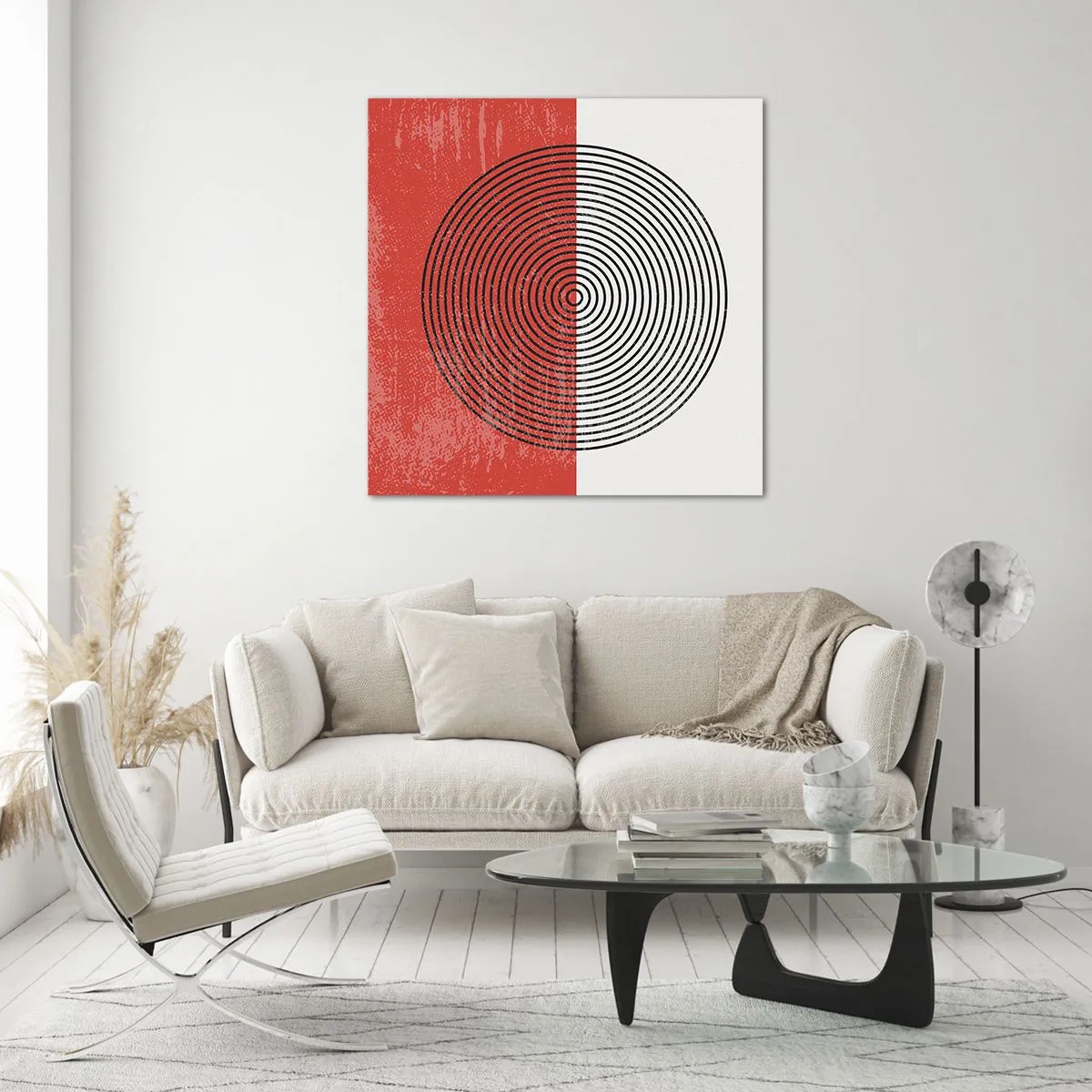 Quadro em vidro - Direto ao ponto - 70x70 cm