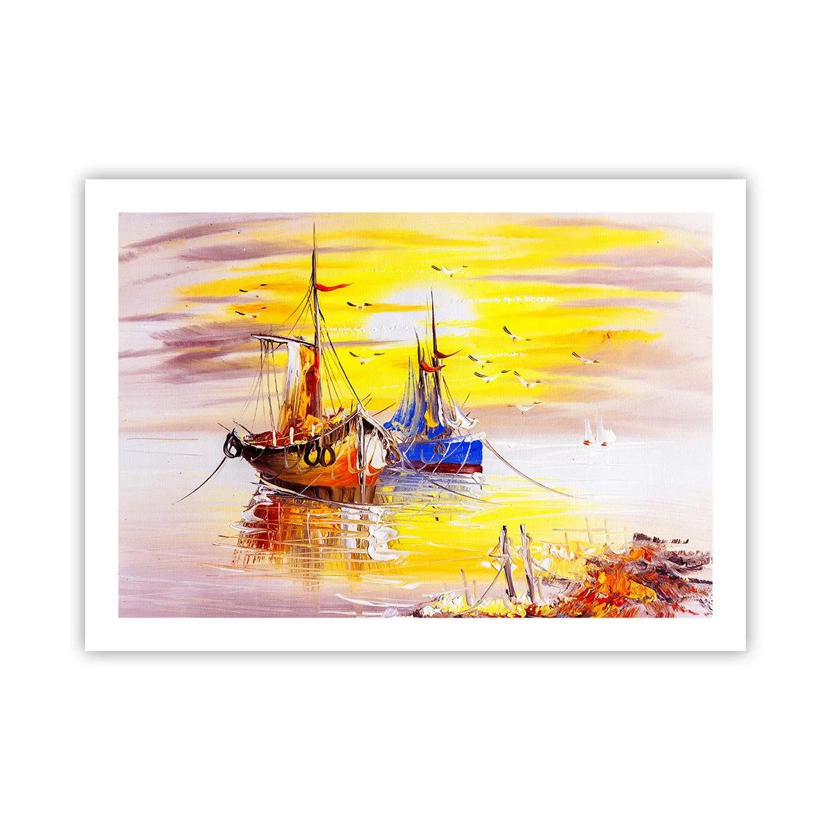 Pôster - Um merecido descanso no porto - 70x50 cm