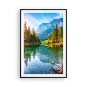 Pôster com moldura preta - A suavidade do outono - 61x91 cm