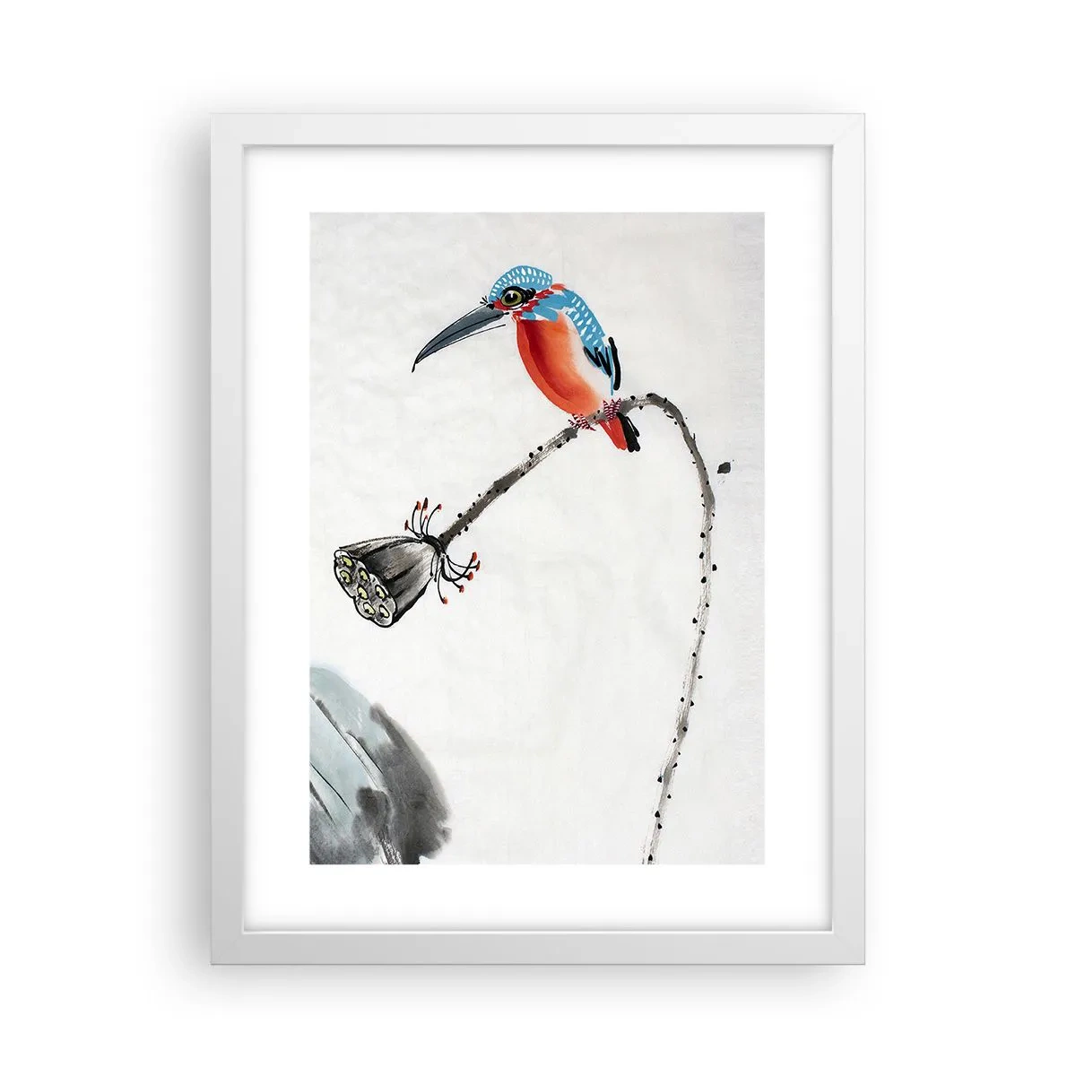 Pôster em moldura branca - A vida do prado - 30x40 cm