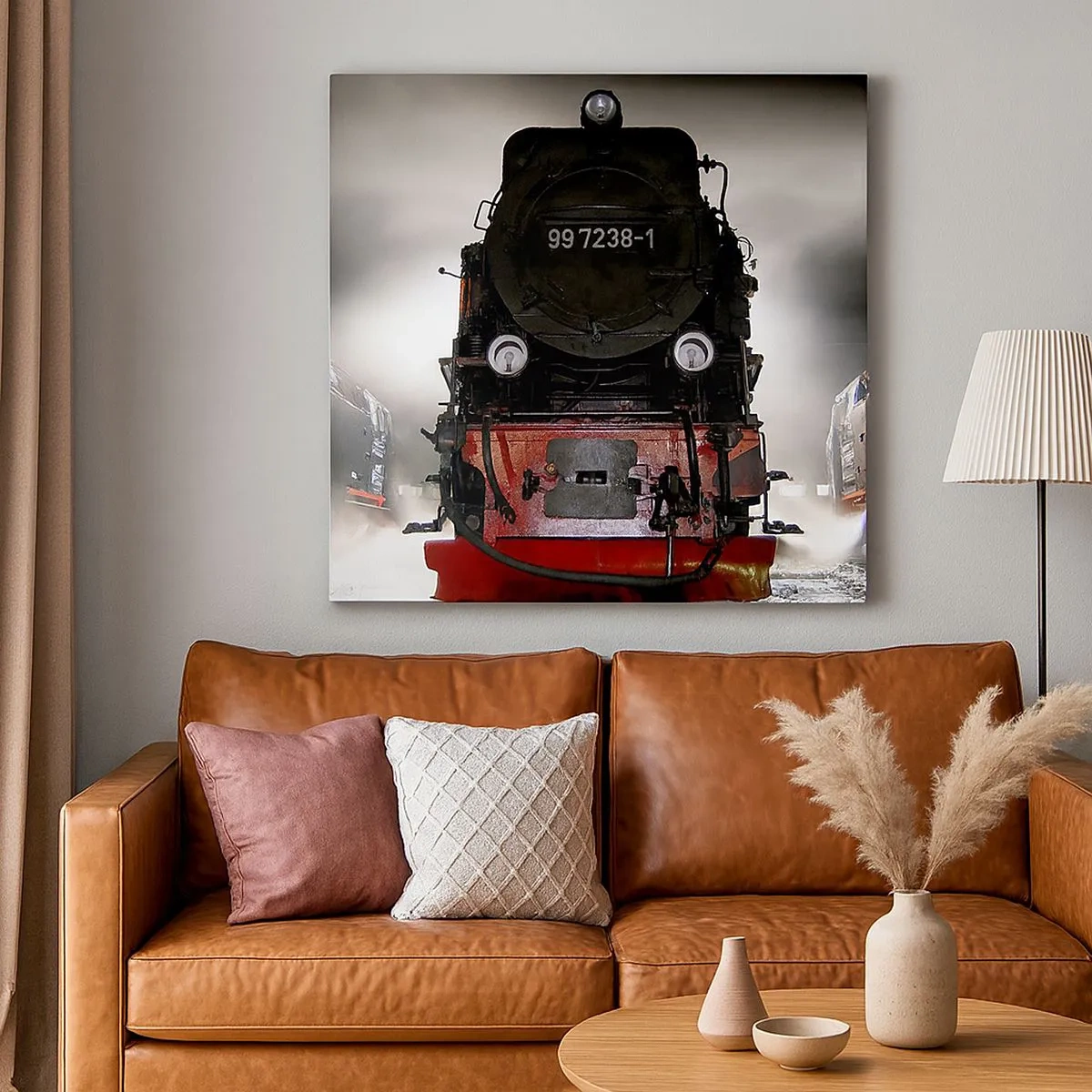 Quadro em tela - Fica de pé e ofega, arfa e assopra - 30x30 cm