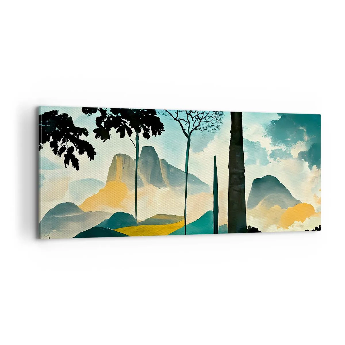 Quadro em tela - Cada vez mais alto - 100x40 cm