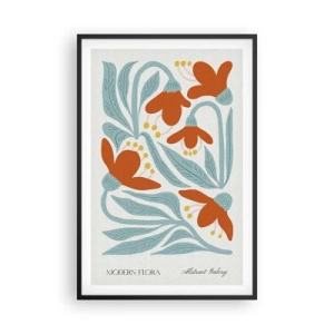 Pôster com moldura preta - Em direção à terra, em direção ao sol - 61x91 cm