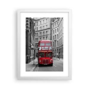 Pôster em moldura branca - A vida quotidiana não deve ser cinzenta - 30x40 cm