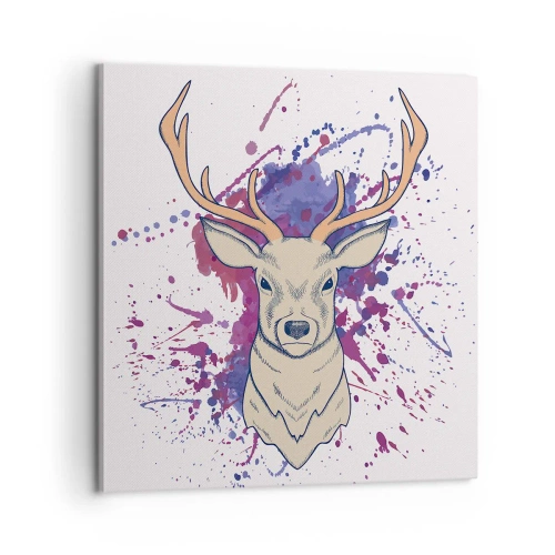 Quadro em tela - Coragem e equilíbrio - 60x60 cm