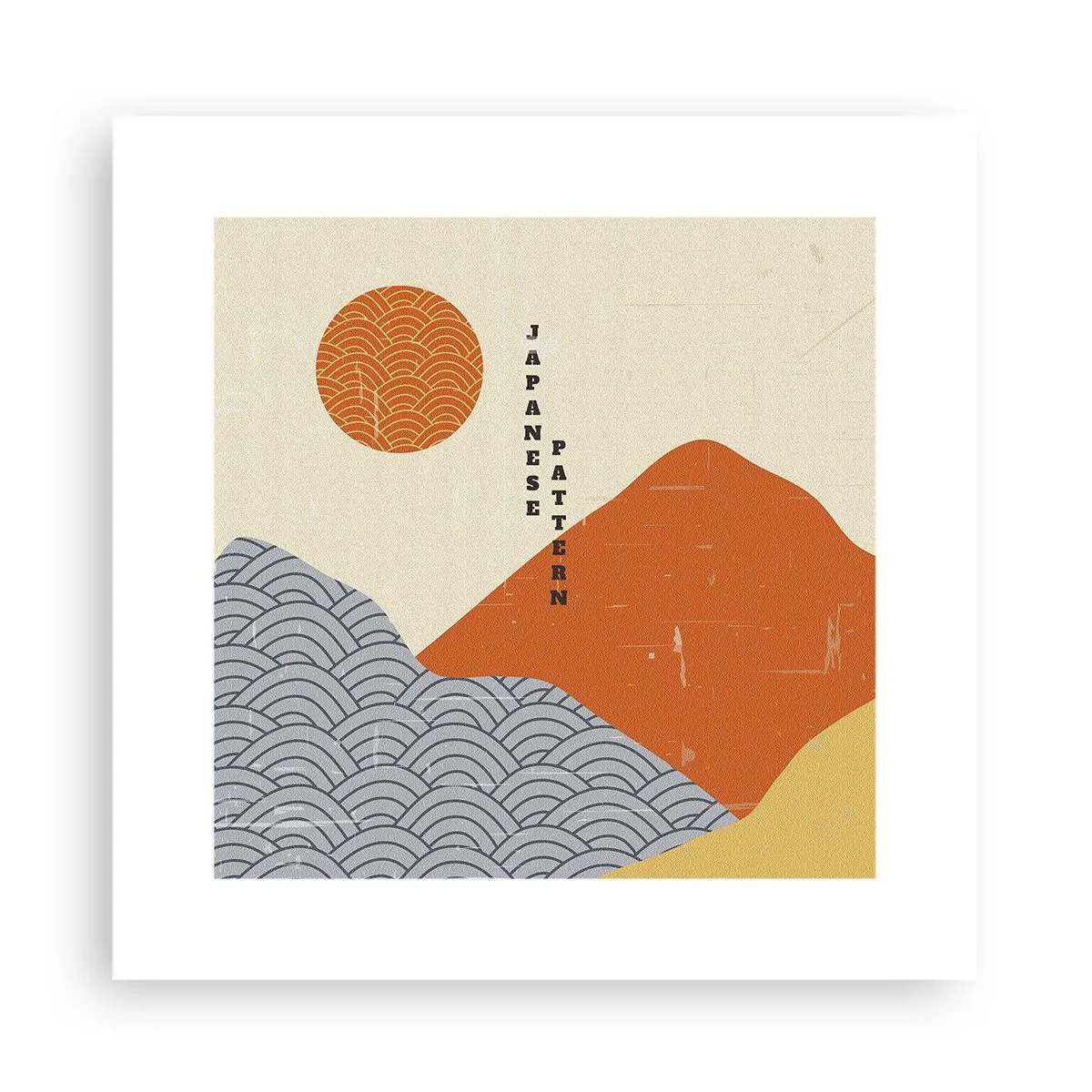 Pôster - No espírito japonês - 30x30 cm