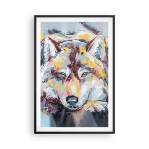 Pôster com moldura preta - Paz entre entes queridos - 61x91 cm