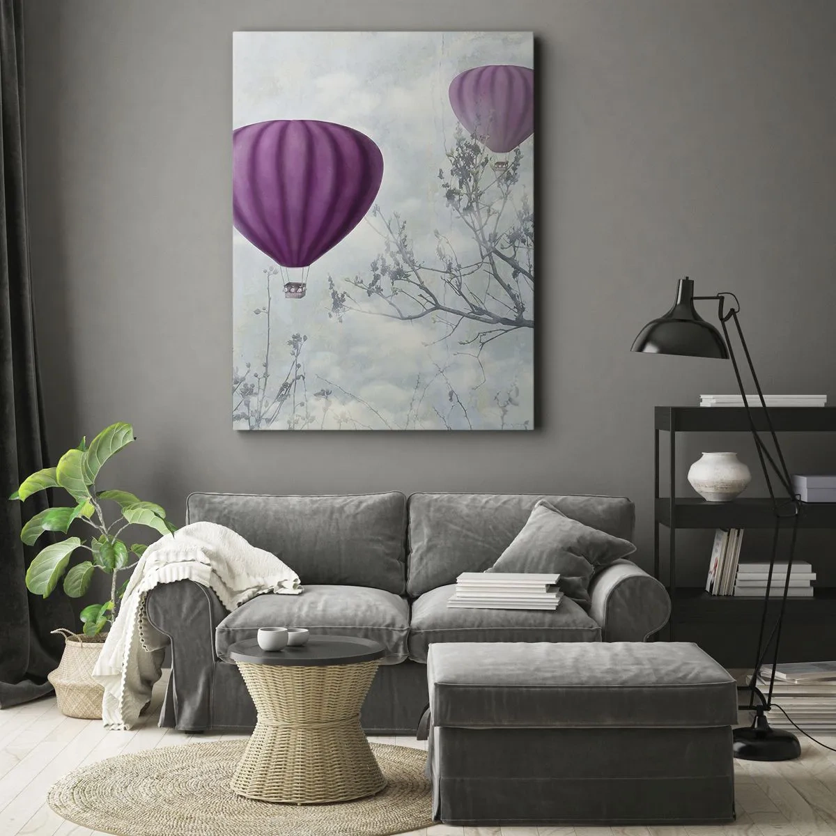 Quadro em tela - Como navios no céu - 50x70 cm