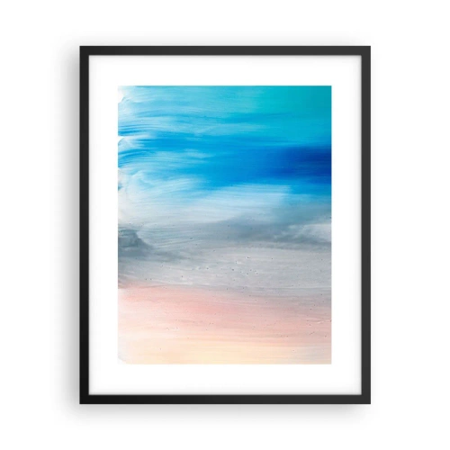 Pôster com moldura preta - Elementos: ar - 40x50 cm