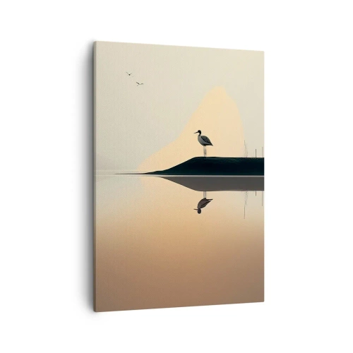 Quadro em tela - Senhor no lago - 50x70 cm