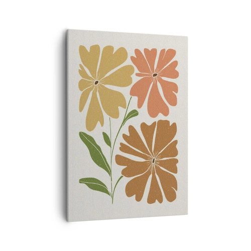 Quadro em tela - Natureza e geometria - 50x70 cm